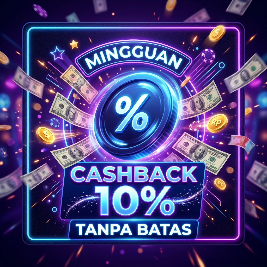 Promo Cashback Mingguan 10% Hopengtoto